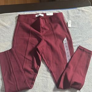 Old Navy Maroon Stevie Leggings Size- Large
